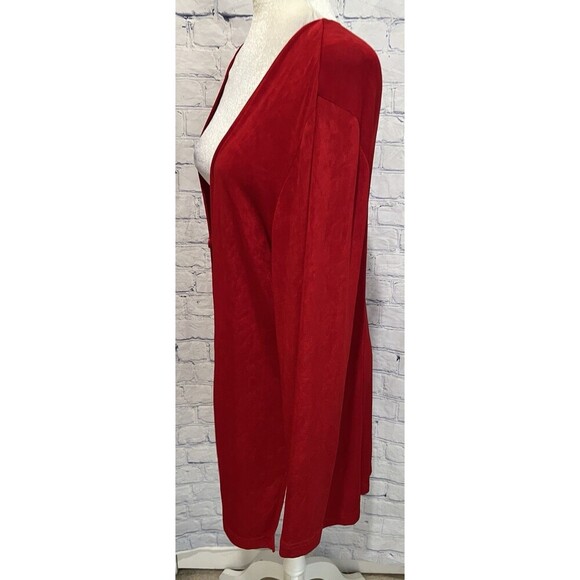 Vintage Anthony Mark Hankins 2-Piece Set Liquid Knit Red Dress And Sweater Large - Picture 11 of 14